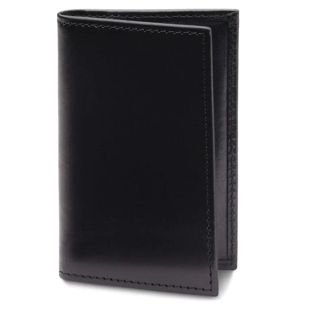 Bosca 441-59 Folding Wallet Men's OS Black Old Leather Calling Card Case UPS1348